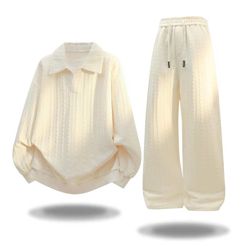 Plus Size 2026 Men Tracksuit solid color Hoodie Sweatpants Set Loose Fit Winter Autumn High end Textured Two Piece Outfit
Plus Size 2026 Men Tracksuit solid color Hoodie Sweatpants Set Loose Fit Winter Autumn High end Textured Two Piece Outfit