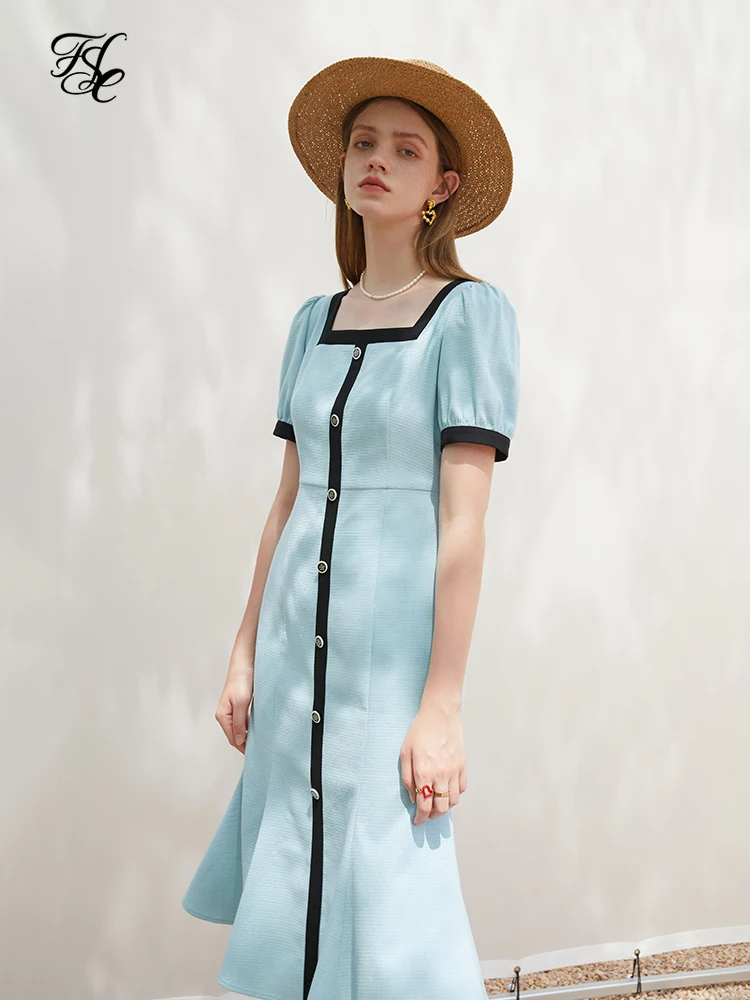 FSLE Summer 2022 New Design French Light Luxury Small Fragrance Women's Dress High-end Office Lady Professional Female Dress
FSLE Summer 2022 New Design French Light Luxury Small Fragrance Women's Dress High-end Office Lady Professional Female Dress