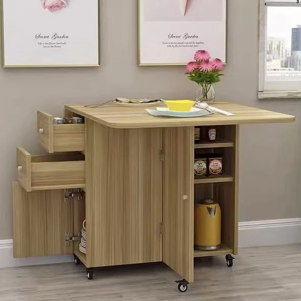 #Modern Foldable Dining Table with Wheels and Storage for Small Spaces
#Modern Foldable Dining Table with Wheels and Storage for Small Spaces