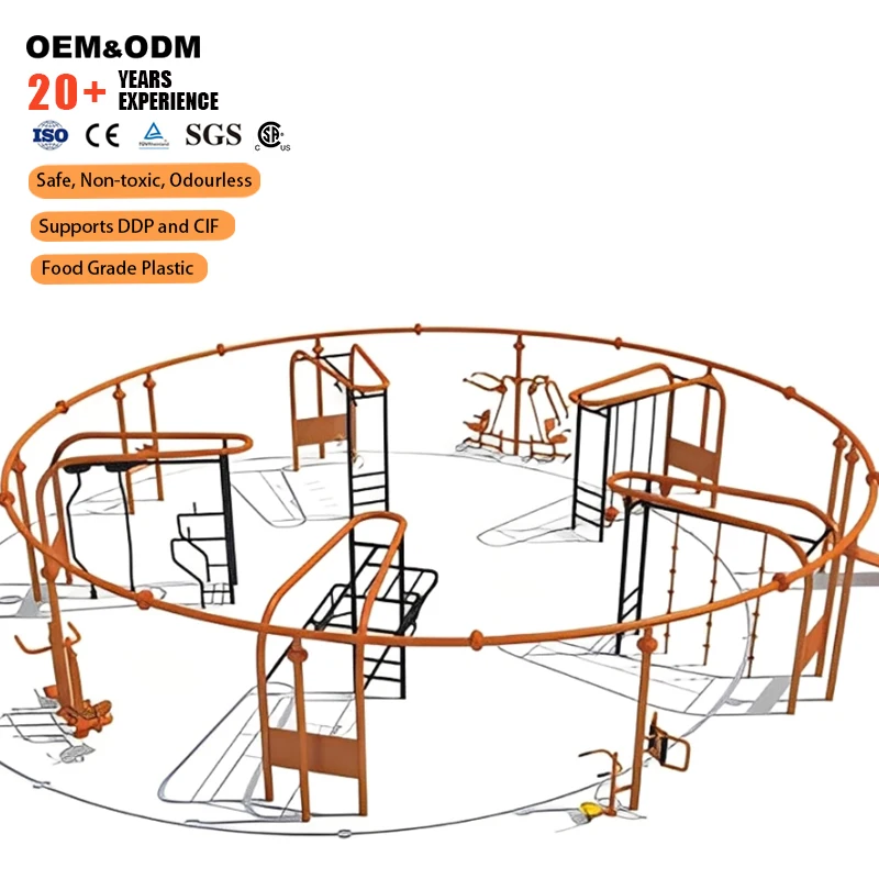 Circular Outdoor Plastic Multi Station Fitness Frame For Urban Green Belt And Rural Tourism Areas
Circular Outdoor Plastic Multi Station Fitness Frame For Urban Green Belt And Rural Tourism Areas