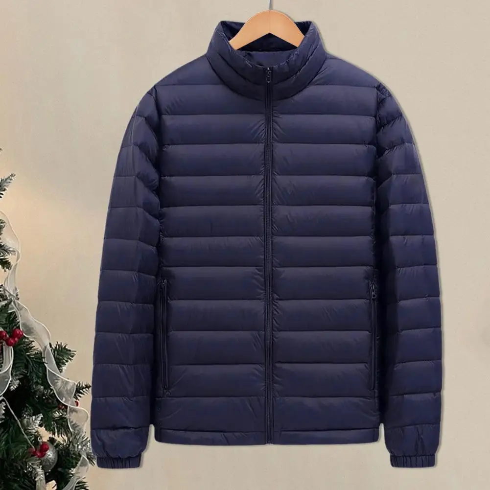Solid Color Coat Stand-up Collar Coat Men's Quilted Cotton Coat with Stand-up Collar Pockets Winter Lightweight for Outwear
Solid Color Coat Stand-up Collar Coat Men's Quilted Cotton Coat with Stand-up Collar Pockets Winter Lightweight for Outwear