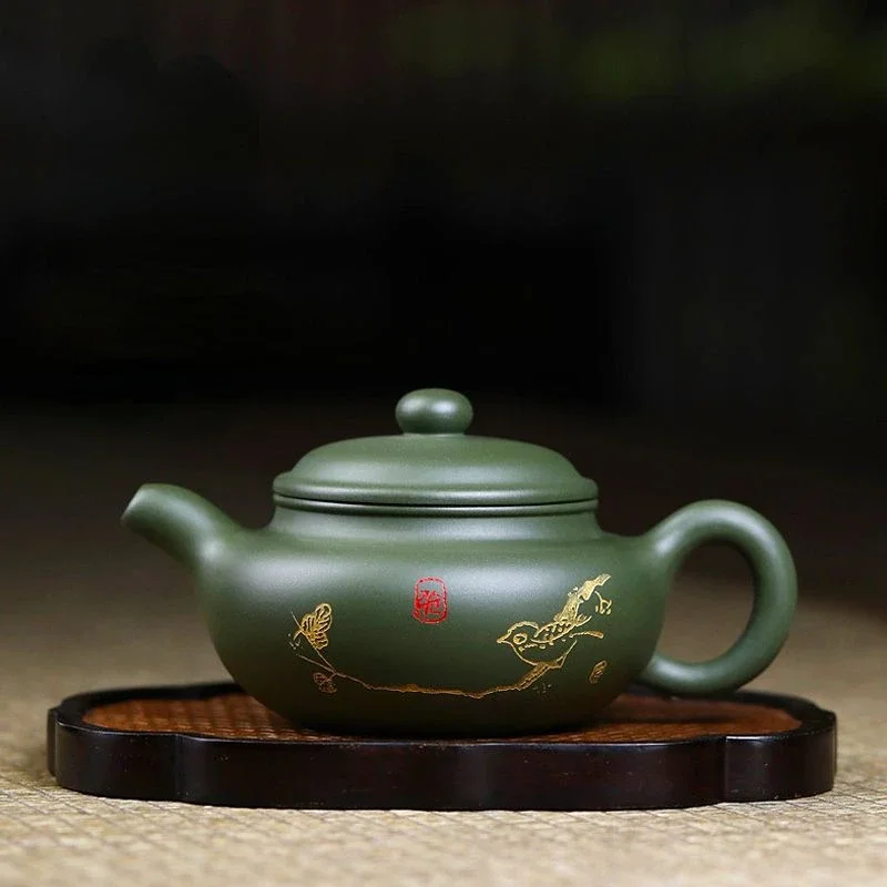 260ML Yixing Handmade Purple Clay Teapots Ball Hole Filter Pot Beauty Kettle Ore Zisha Tea Gifts
260ML Yixing Handmade Purple Clay Teapots Ball Hole Filter Pot Beauty Kettle Ore Zisha Tea Gifts