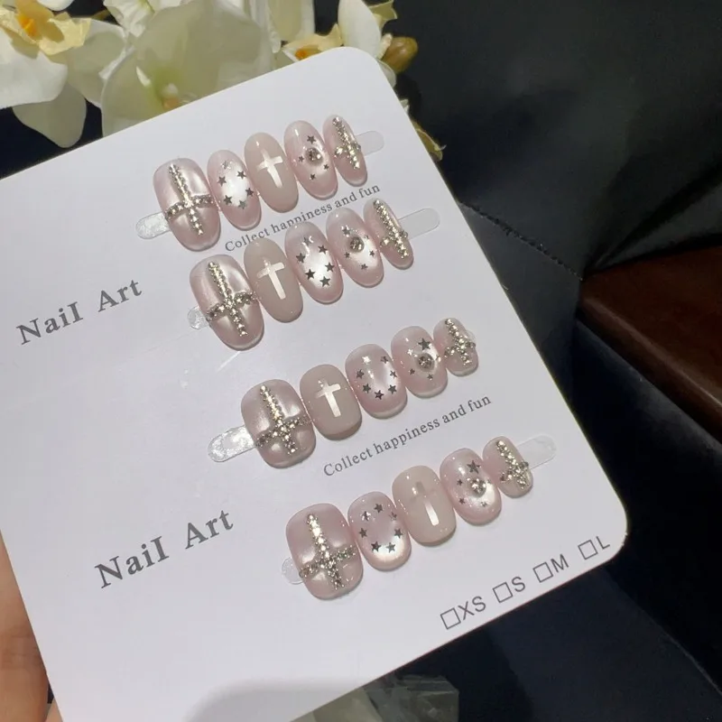 10pcs Handmade False Nails Girls Pink Cat Eye Press on Acrylic Nails with Design Reusable Adhesive Nails Self-adhesive Nail Art
10pcs Handmade False Nails Girls Pink Cat Eye Press on Acrylic Nails with Design Reusable Adhesive Nails Self-adhesive Nail Art