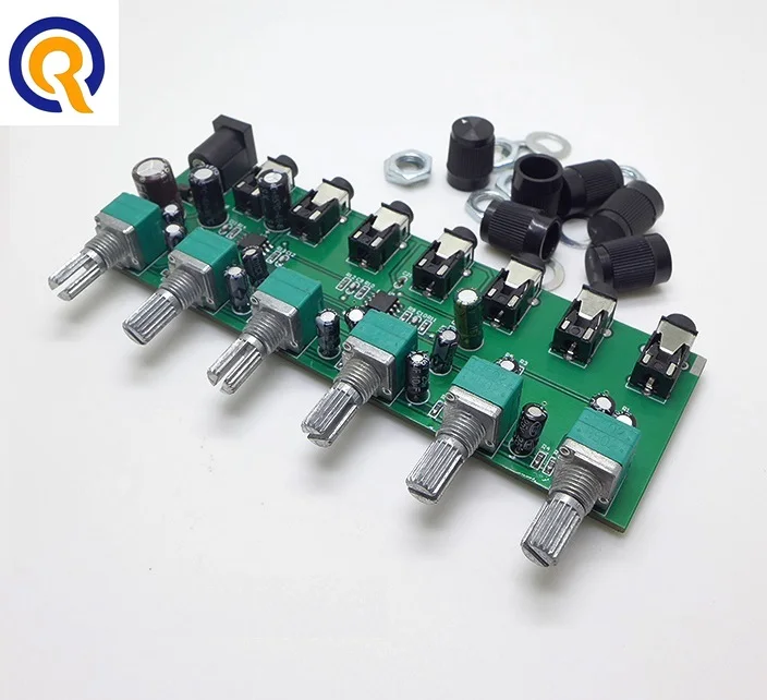 6 Ways Stereo Mixer Audio Distributor Mixing Board With Independent Volume Control DC5-24V 1PC 6 Inputs 1 Output
6 Ways Stereo Mixer Audio Distributor Mixing Board With Independent Volume Control DC5-24V 1PC 6 Inputs 1 Output