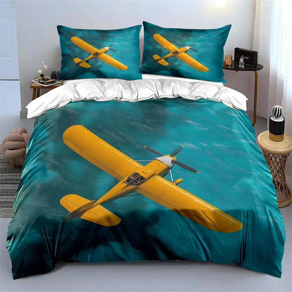 "Vintage Airplane Decor Set" Soft Comfortable Duvet Cover Bedding Set Included 1*Duvet Cover & 2*Pillowcases, gift
"Vintage Airplane Decor Set" Soft Comfortable Duvet Cover Bedding Set Included 1*Duvet Cover & 2*Pillowcases, gift