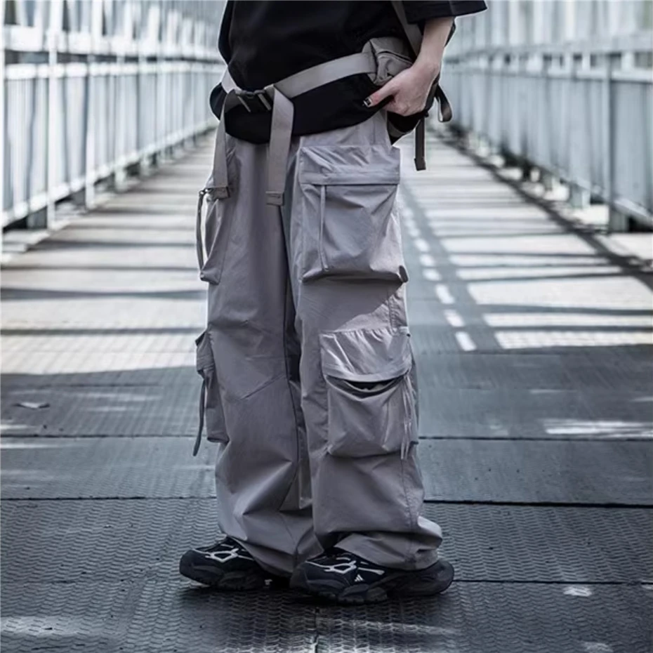 Techwear, тактические брюки-карго, мужские функциональные брюки с несколькими карманами, десантник, новинка 2025, уличная одежда в стиле хип-хоп, Harajuku, повседневные мужские брюки
Techwear, тактические брюки-карго, мужские функциональные брюки с несколькими карманами, десантник, новинка 2025, уличная одежда в стиле хип-хоп, Harajuku, повседневные мужские брюки
