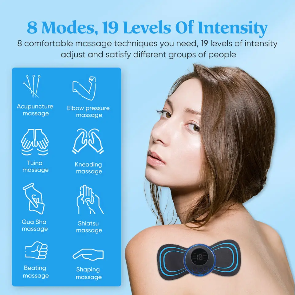 Mini Electric EMS Massager Stick Patch Cervical Muscle Relief Pain Relaxation Shoulder Instrument Portable Neck Massage
Mini Electric EMS Massager Stick Patch Cervical Muscle Relief Pain Relaxation Shoulder Instrument Portable Neck Massage