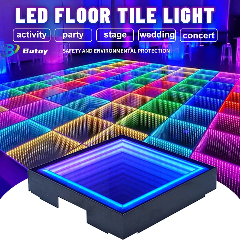 Hot LED 3D Mirror Dance Floor Lights RGB Tempered Glass Lighted Panels Floor Tile Stage Lighting For DJ Disco Club Party Show
Hot LED 3D Mirror Dance Floor Lights RGB Tempered Glass Lighted Panels Floor Tile Stage Lighting For DJ Disco Club Party Show