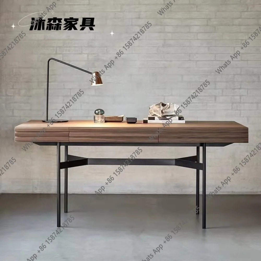 Modern minimalist desk minimalist black walnut writing desk Nordic solid wood Italian minimalist desk
Modern minimalist desk minimalist black walnut writing desk Nordic solid wood Italian minimalist desk