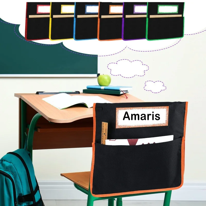 Chair Back Storage Bag Seat Back Organizer Multi-Pocket Classroom Chair Pockets for Students School Supplies
Chair Back Storage Bag Seat Back Organizer Multi-Pocket Classroom Chair Pockets for Students School Supplies