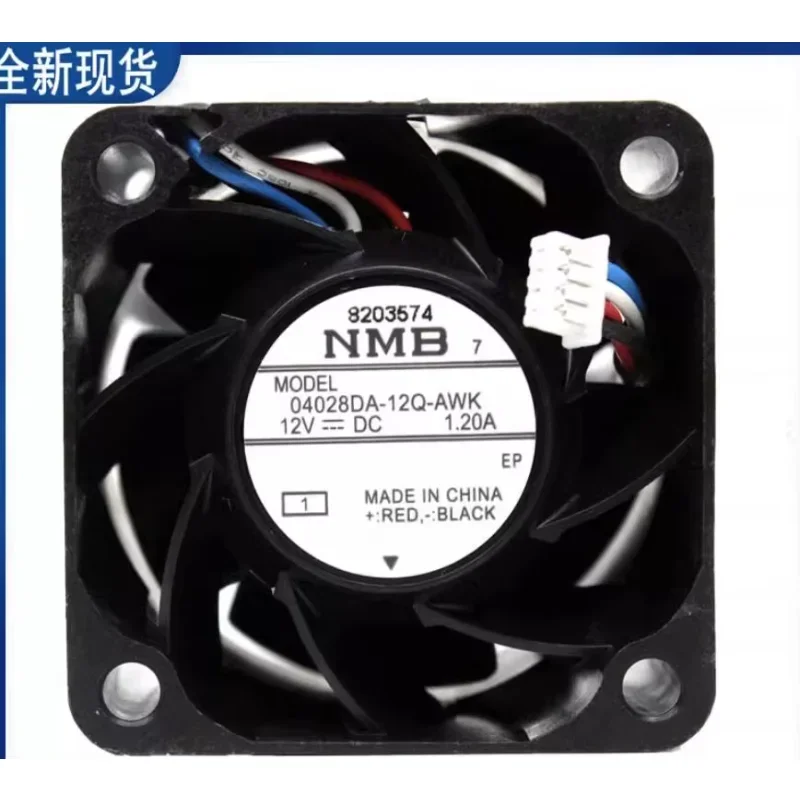 NMB 04028DA-12Q-AWK DC 12V 1.20A 40x40x28mm 4-Wire Server Cooling Fan
NMB 04028DA-12Q-AWK DC 12V 1.20A 40x40x28mm 4-Wire Server Cooling Fan