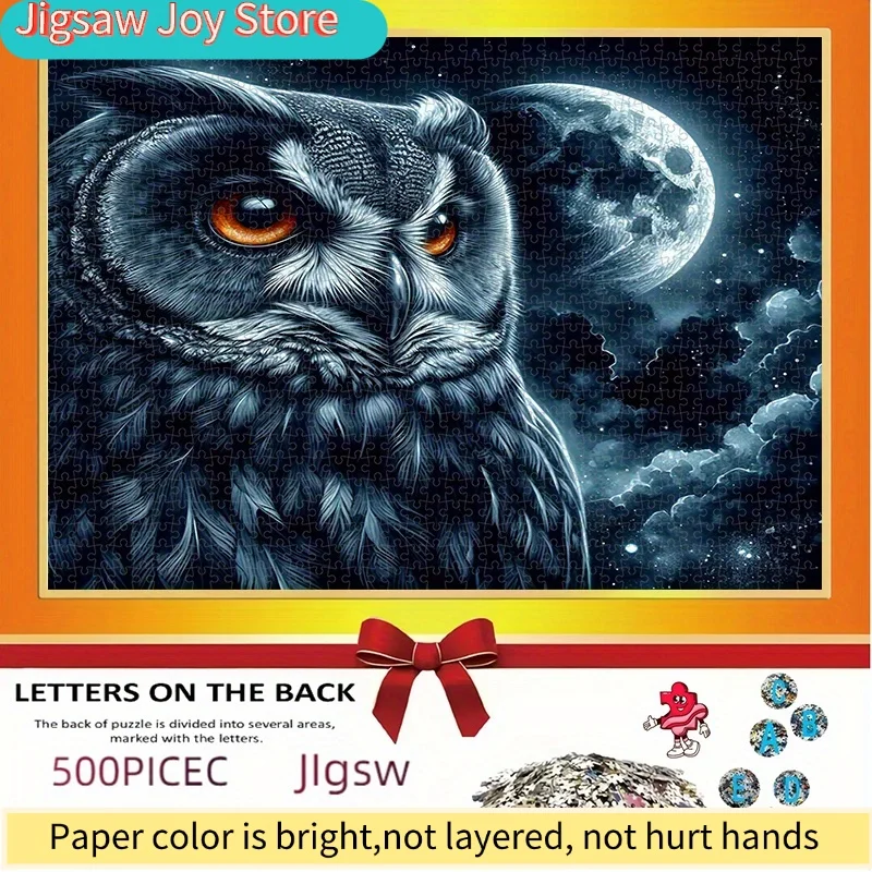 Puzzle, DIY Paper Puzzle, (Mysterious Owl, Starry Sky, Moon) Adult Puzzle, Suitable for Home Leisure Puzzle, Holiday Gift Puz
Puzzle, DIY Paper Puzzle, (Mysterious Owl, Starry Sky, Moon) Adult Puzzle, Suitable for Home Leisure Puzzle, Holiday Gift Puz