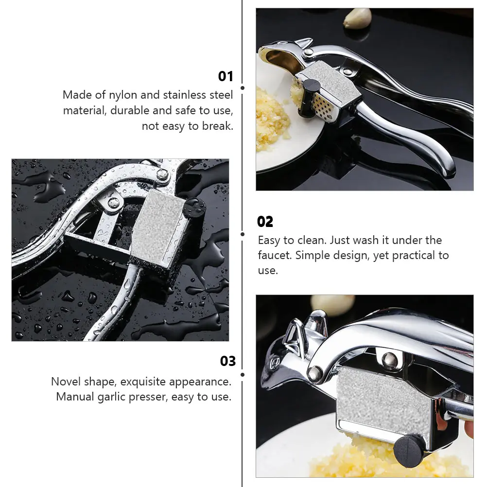 1pc Squirrel Garlic Press Stainless Steel Nylon Manual Smasher Rustproof Easy Clean Uniform Holes Delicate for Ginger
1pc Squirrel Garlic Press Stainless Steel Nylon Manual Smasher Rustproof Easy Clean Uniform Holes Delicate for Ginger