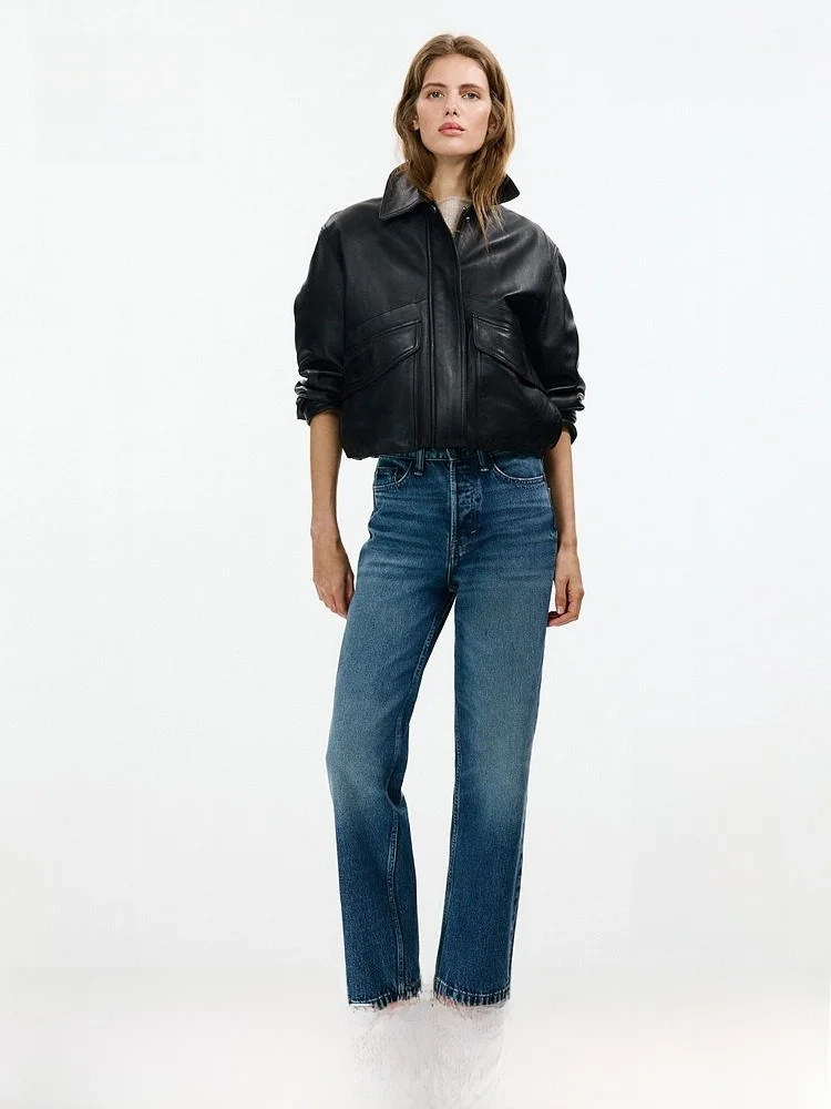 H&M Women's Slim Fit Cotton Denim Jeans High Waist Straight Leg Nine-Tenths Summer New Arrival Casual Style 100% Cotton
H&M Women's Slim Fit Cotton Denim Jeans High Waist Straight Leg Nine-Tenths Summer New Arrival Casual Style 100% Cotton