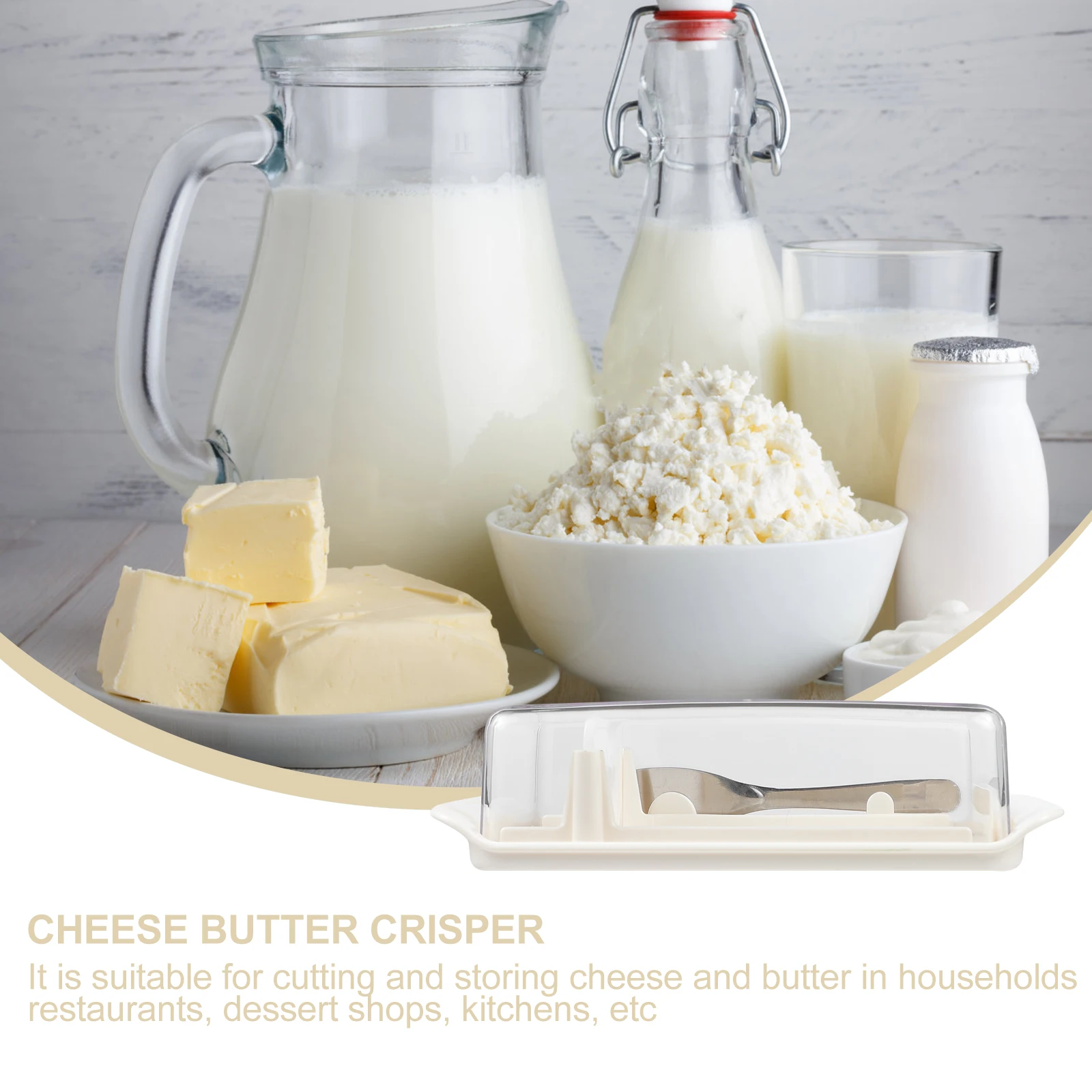 Butter Storage Box Premium Material Easy Clean Household Tableware Kitchen Bar Supplies Large Capacity Safe Utility 
Butter Storage Box Premium Material Easy Clean Household Tableware Kitchen Bar Supplies Large Capacity Safe Utility