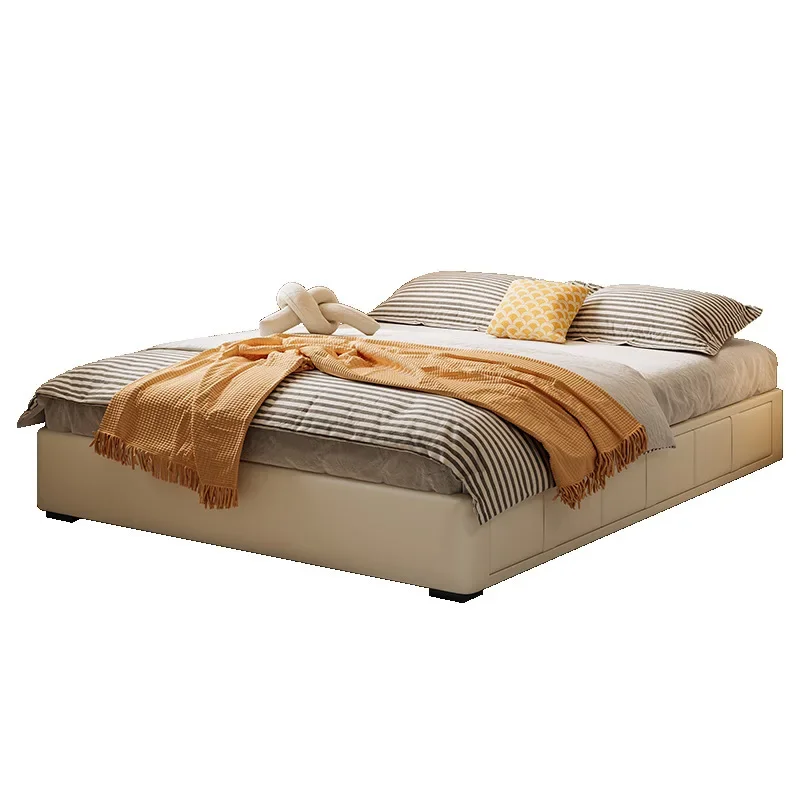 No bedside tatami, no backrest, simple modern small apartment, side open high box storage drawer, genuine leather bed
No bedside tatami, no backrest, simple modern small apartment, side open high box storage drawer, genuine leather bed