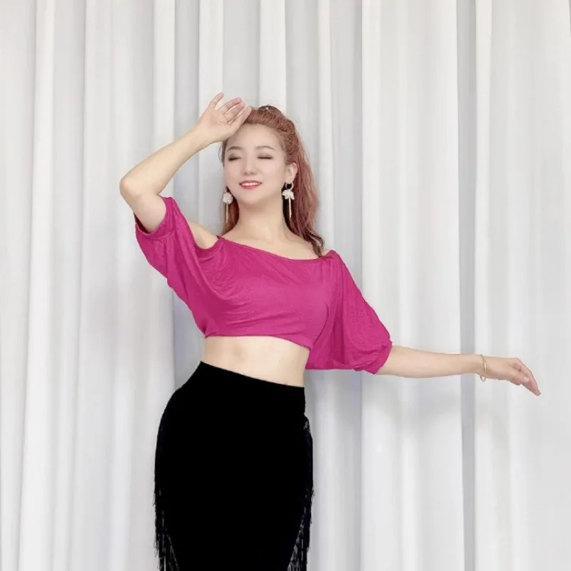 Customized Belly Dance Costumes Bellydance Top Bat Sleeves Tops Oriental Dance Costume Practice Clothes 7 Colors
Customized Belly Dance Costumes Bellydance Top Bat Sleeves Tops Oriental Dance Costume Practice Clothes 7 Colors