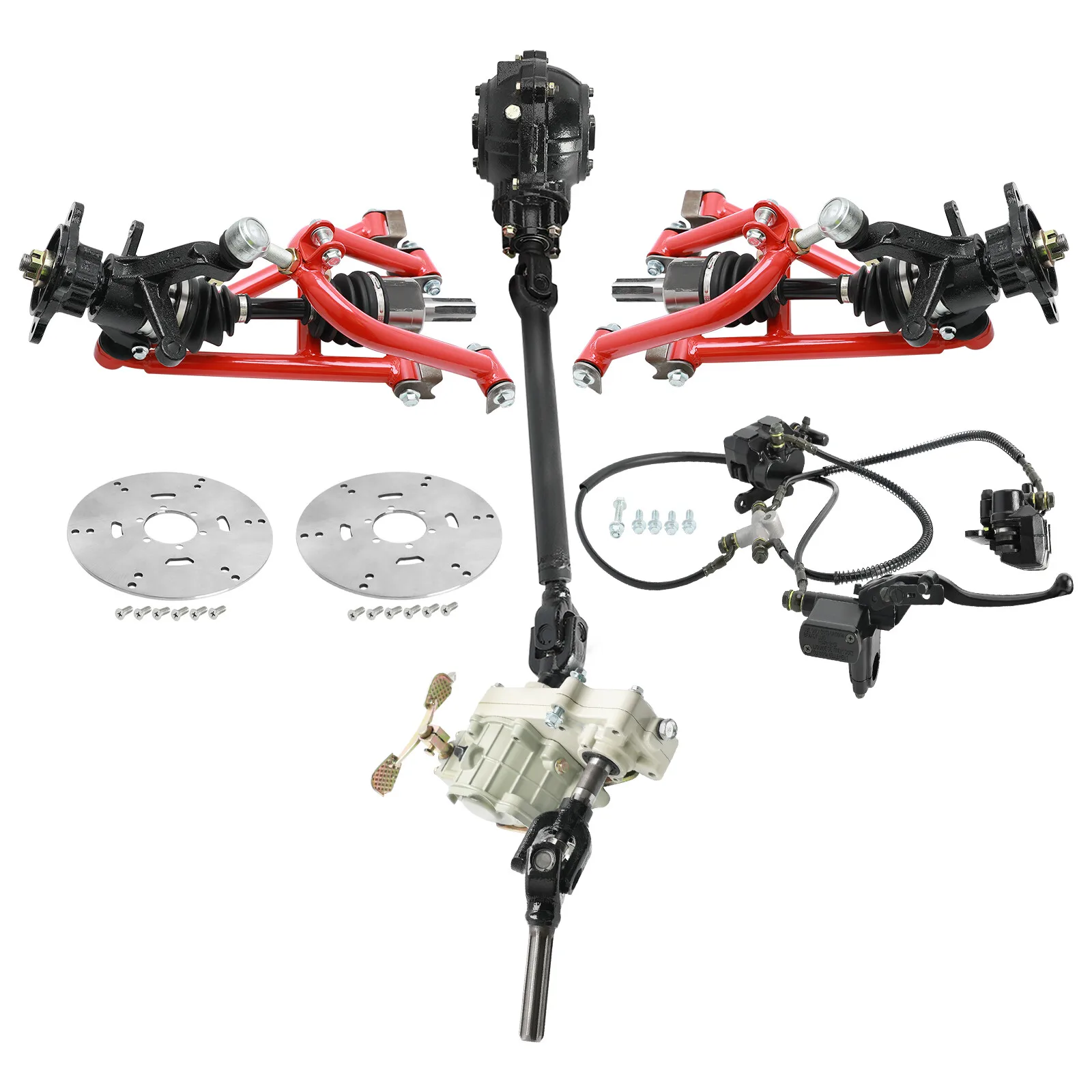 Полуось приводная передняя/задняя для квадроцикла 4WD, шарнирно-сочлененный приводной вал, коробка передач, поворотный рычаг, шины 7 дюймов для самостоятельной сборки квадроцикла/багги/вездехода
Полуось приводная передняя/задняя для квадроцикла 4WD, шарнирно-сочлененный приводной вал, коробка передач, поворотный рычаг, шины 7 дюймов для самостоятельной сборки квадроцикла/багги/вездехода