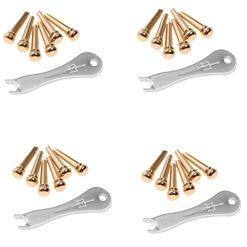 Guitar Bridge Pins 24Pcs Brass Endpin For Acoustic Guitar With Guitar Bridge Pin Puller
Guitar Bridge Pins 24Pcs Brass Endpin For Acoustic Guitar With Guitar Bridge Pin Puller