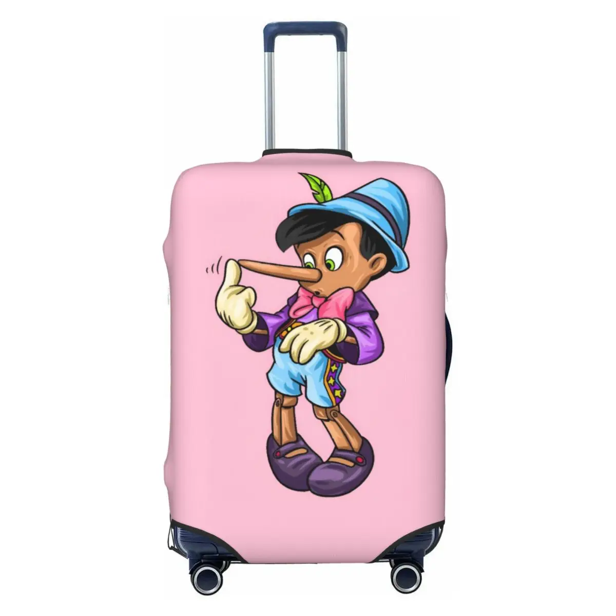 Чехол для багажа с изображением мультяшного персонажа Пиноккио, модный защитный чехол для чемодана, подходит для чемоданов 18-32 дюймов
Чехол для багажа с изображением мультяшного персонажа Пиноккио, модный защитный чехол для чемодана, подходит для чемоданов 18-32 дюймов