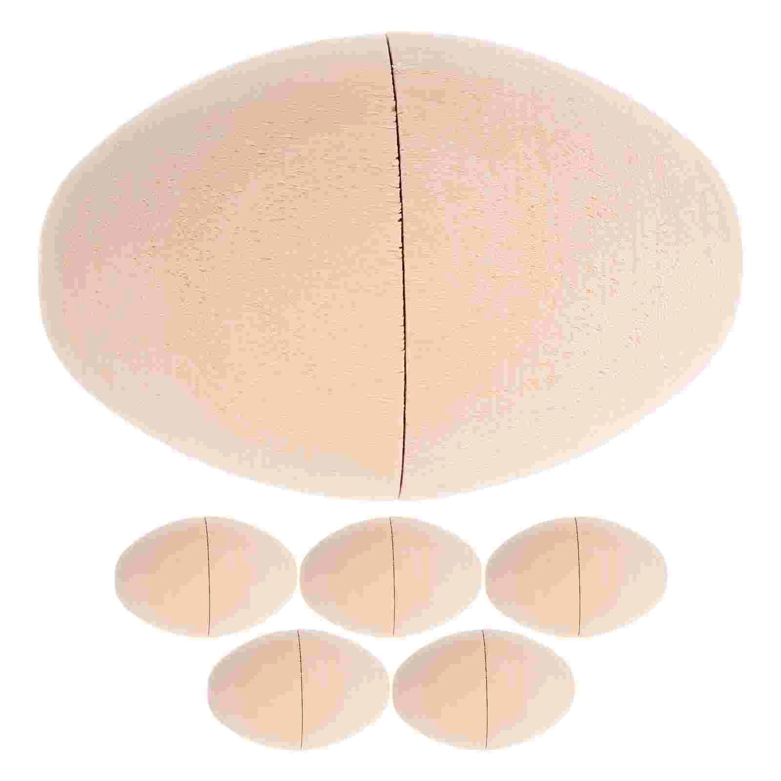 6 Pcs Eggs White Embryonated Easter Decorated Wooden Craft DIY Decorations Khaki Painting
6 Pcs Eggs White Embryonated Easter Decorated Wooden Craft DIY Decorations Khaki Painting