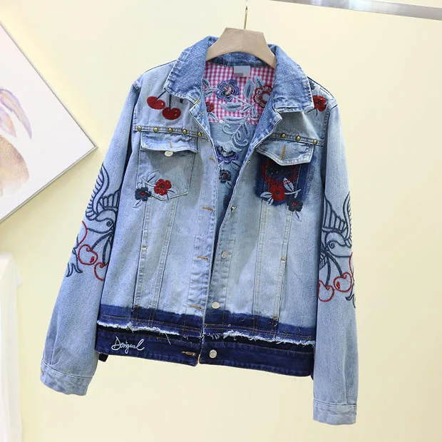 2025 New Spanish Original Denim Coat Short, Loose Embroidered Printed European and American Women's Top
2025 New Spanish Original Denim Coat Short, Loose Embroidered Printed European and American Women's Top