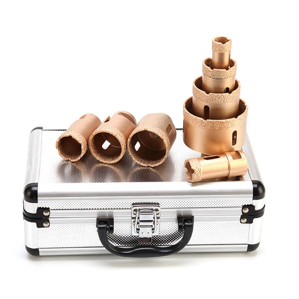 1 Set 5/6/8pcs M14 Thread Diamond Dry Vacuum Brazed Drilling Core Bits Set Porcelain Tiles Granite Marble Hole Saw Tools
1 Set 5/6/8pcs M14 Thread Diamond Dry Vacuum Brazed Drilling Core Bits Set Porcelain Tiles Granite Marble Hole Saw Tools