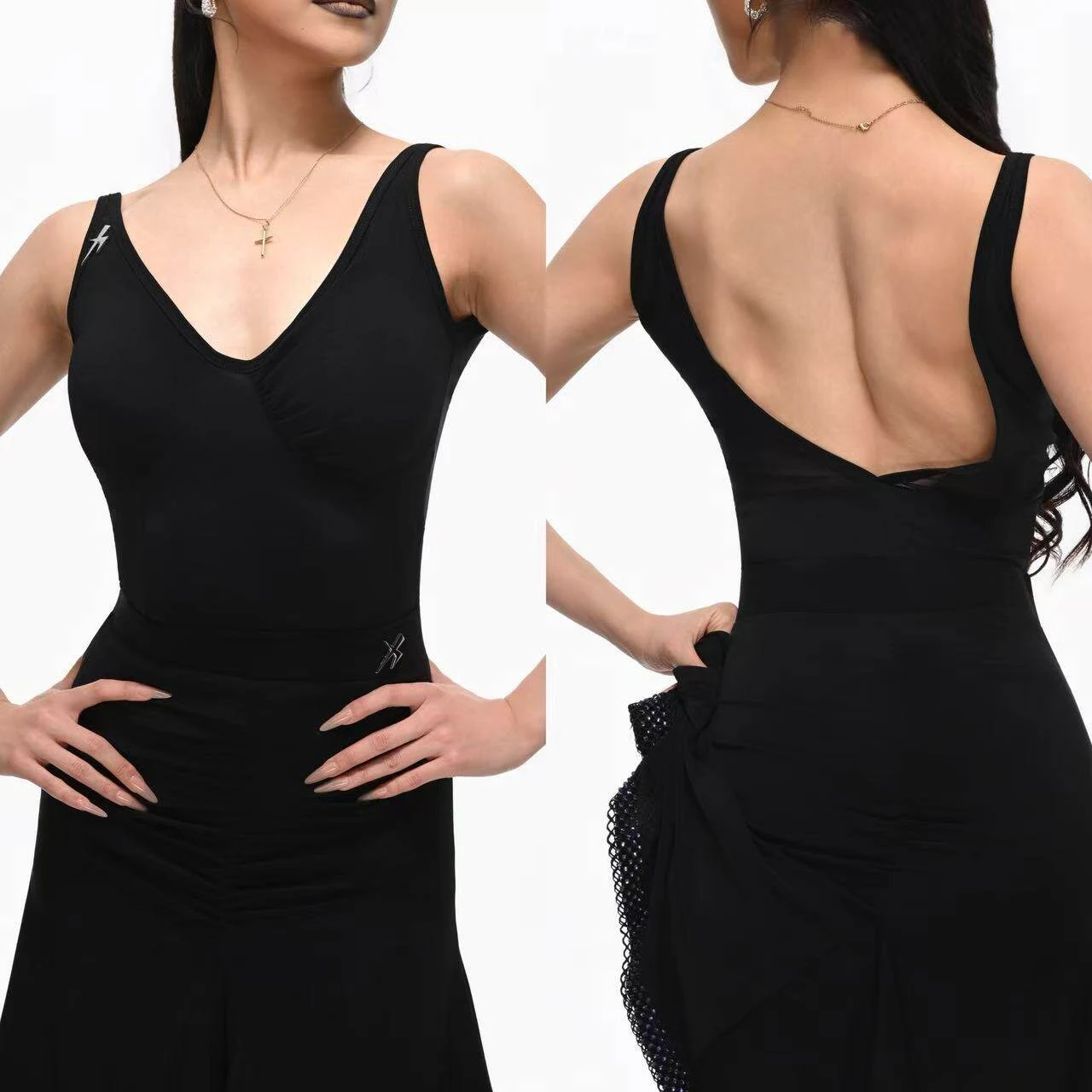 Summer Latin Dance Tops Sleeveless Black Brown Leotards Adult Women Chacha Rumba Dance Practice Clothing Training Dancewear
Summer Latin Dance Tops Sleeveless Black Brown Leotards Adult Women Chacha Rumba Dance Practice Clothing Training Dancewear