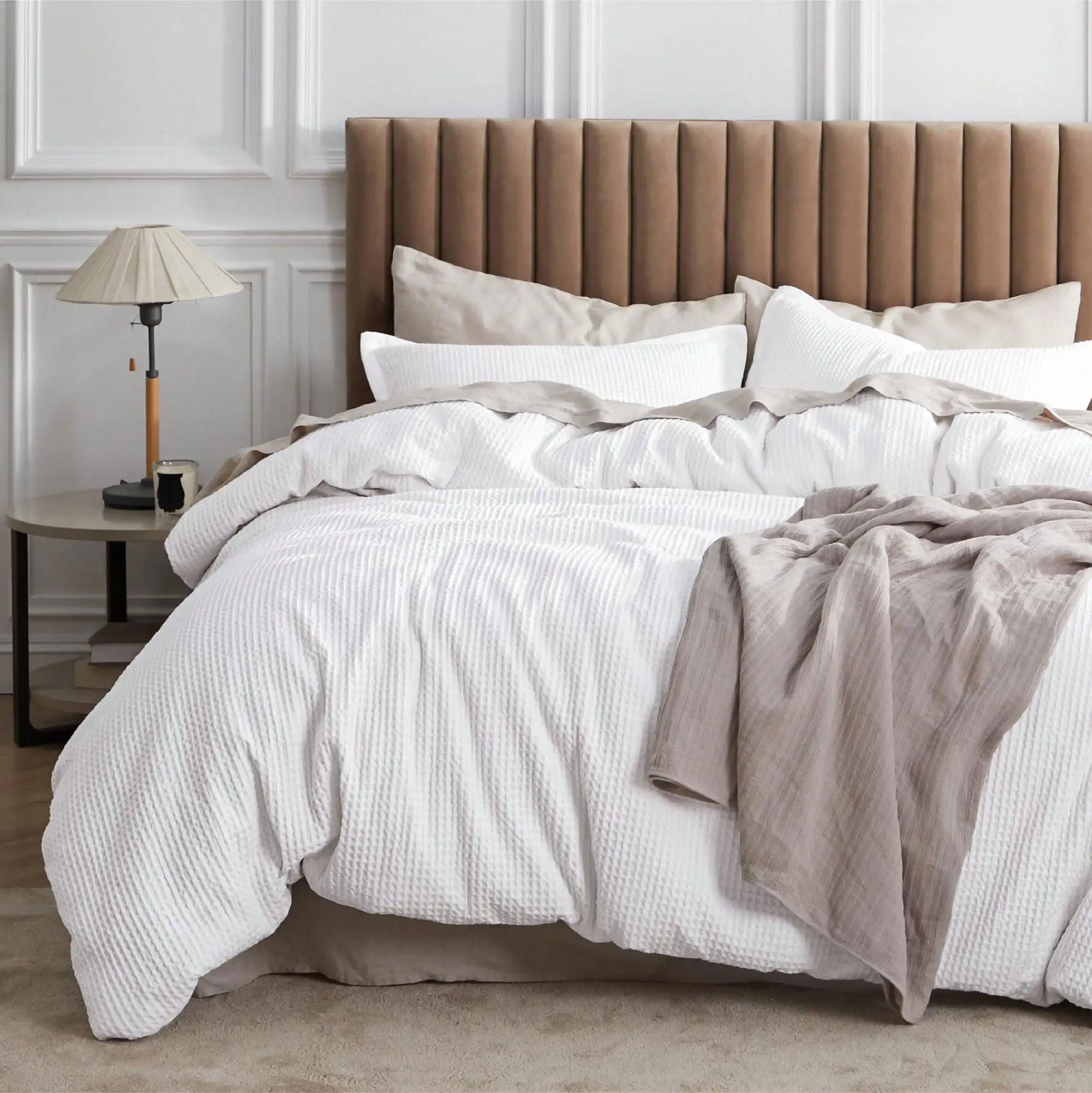 Day Duvet Cover - 100% Cotton Waffle Weave Duvet Cover Set, Soft And Breathable, For Spring Decor, Room Decor,
Day Duvet Cover - 100% Cotton Waffle Weave Duvet Cover Set, Soft And Breathable, For Spring Decor, Room Decor,
