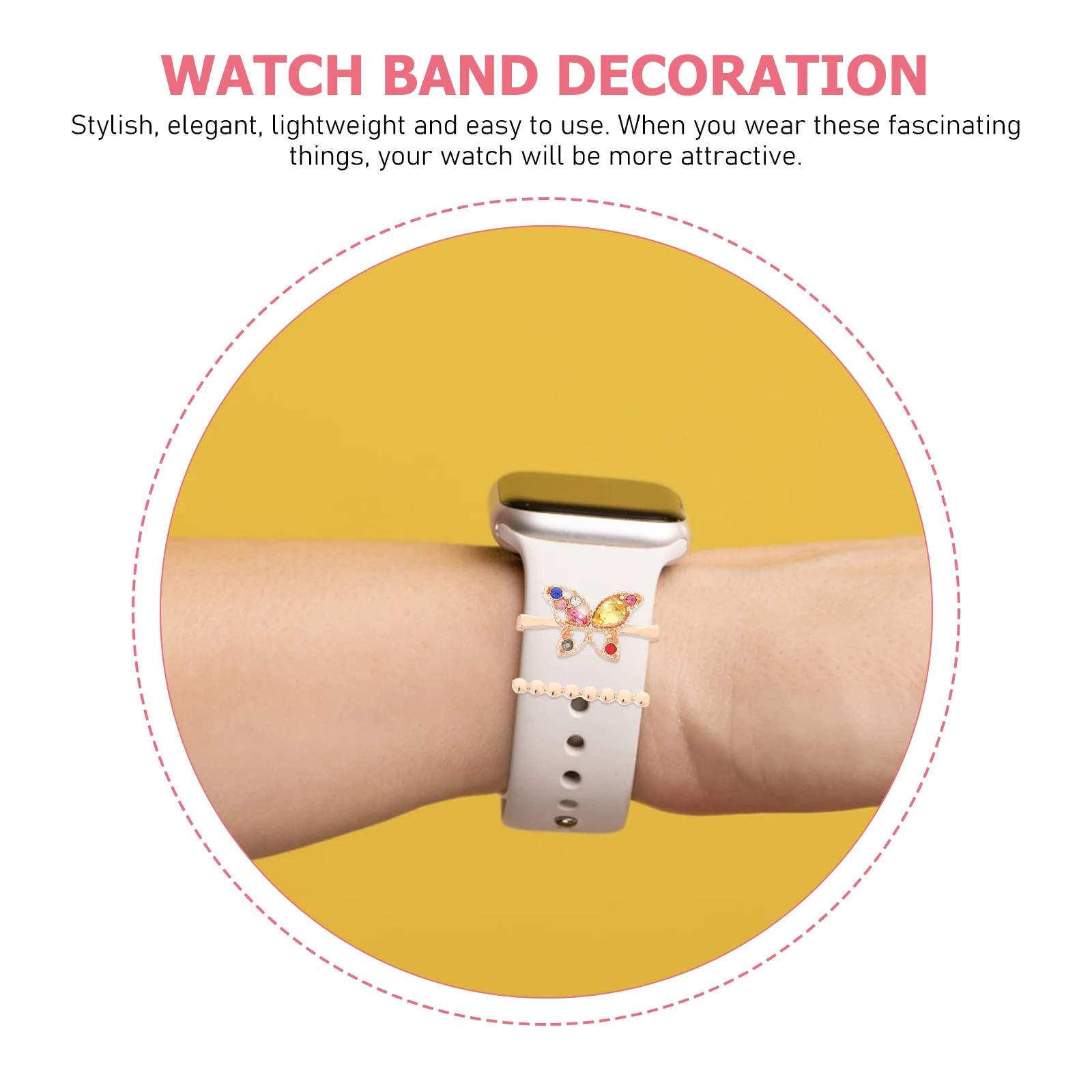 Watch Band Strap Charms Ring Loop Earrings Mini Watchband Smartwatch Accessories Metal Decorative
Watch Band Strap Charms Ring Loop Earrings Mini Watchband Smartwatch Accessories Metal Decorative
