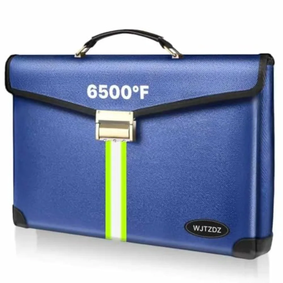 6500°F Large Capacity Upgraded Fireproof Money Bag with Lock, 10 Layers of Heat Insulated Materials with Waterproof Zipper/Refl
6500°F Large Capacity Upgraded Fireproof Money Bag with Lock, 10 Layers of Heat Insulated Materials with Waterproof Zipper/Refl