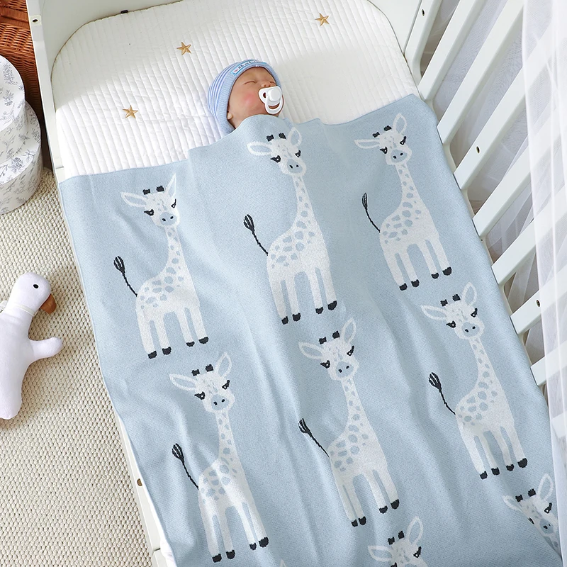 Newborn Baby Blanket Cotton Knit Boy Girls Bed Quilt 100*80CM Infant Stroller Swaddle Plaid Cute Cartoon Giraffe Soft Sleepsack
Newborn Baby Blanket Cotton Knit Boy Girls Bed Quilt 100*80CM Infant Stroller Swaddle Plaid Cute Cartoon Giraffe Soft Sleepsack