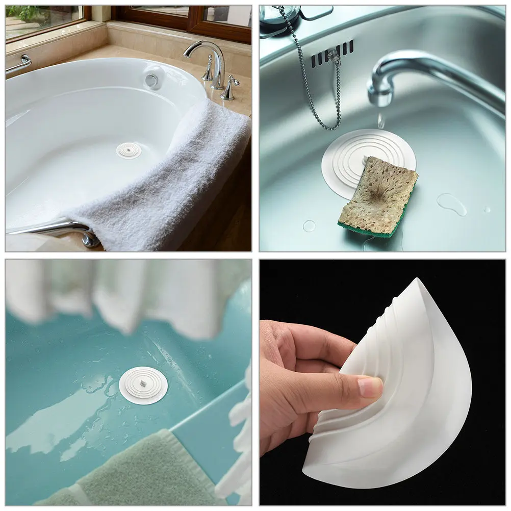2Pcs Silicone Bathtub Plug Flat Drain Covers for Kitchen Sink Bathroom Floor Tub Stopper Suction Hair Catcher Residue Strainer
2Pcs Silicone Bathtub Plug Flat Drain Covers for Kitchen Sink Bathroom Floor Tub Stopper Suction Hair Catcher Residue Strainer