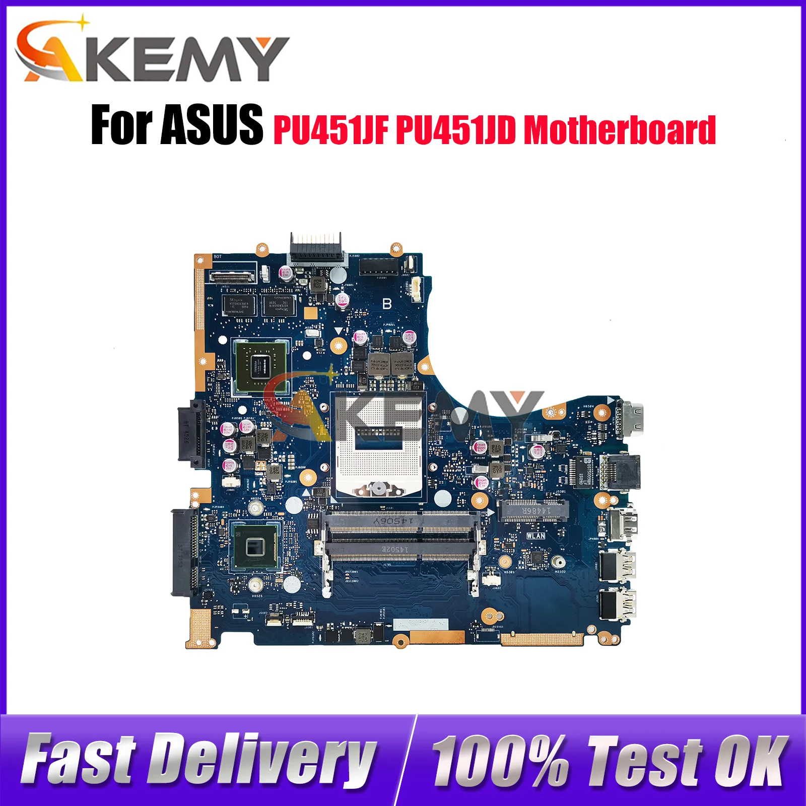 PU451JF Laptop Motherboard For ASUS VivoBook PU451JD PU451J PU451JF Notebook Mainboard in stock 100% tests OK fast shipping
PU451JF Laptop Motherboard For ASUS VivoBook PU451JD PU451J PU451JF Notebook Mainboard in stock 100% tests OK fast shipping