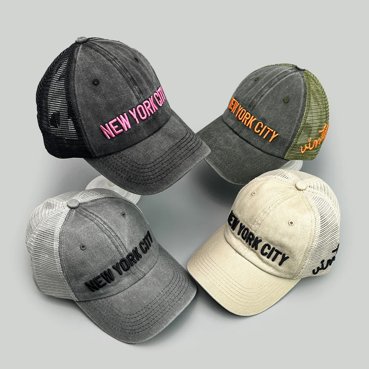 Simple Letter Embroidery Baseball Hats New Unisex Casual Sunshade Mesh Versatile Color Block Fashion Outdoor Retro Trucker Caps
Simple Letter Embroidery Baseball Hats New Unisex Casual Sunshade Mesh Versatile Color Block Fashion Outdoor Retro Trucker Caps