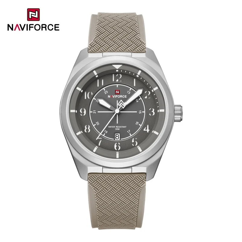 NAVIFORCE Men Quartz Watch 30M Waterproof Sports Luminous Wristwatch Fashion Silicone Strap Daily Casual Watches Reloj Hombre
NAVIFORCE Men Quartz Watch 30M Waterproof Sports Luminous Wristwatch Fashion Silicone Strap Daily Casual Watches Reloj Hombre