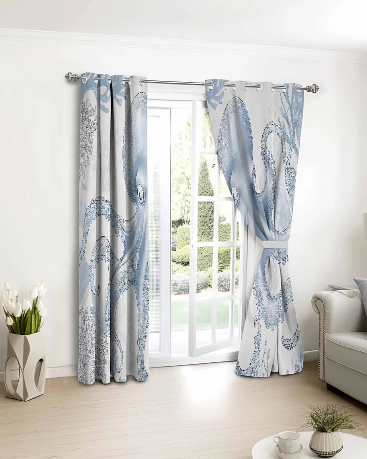 Vintage Octopus Hand Painted Printed Window Curtains Living Room Bedroom Children Room Modern Home Decor
Vintage Octopus Hand Painted Printed Window Curtains Living Room Bedroom Children Room Modern Home Decor
