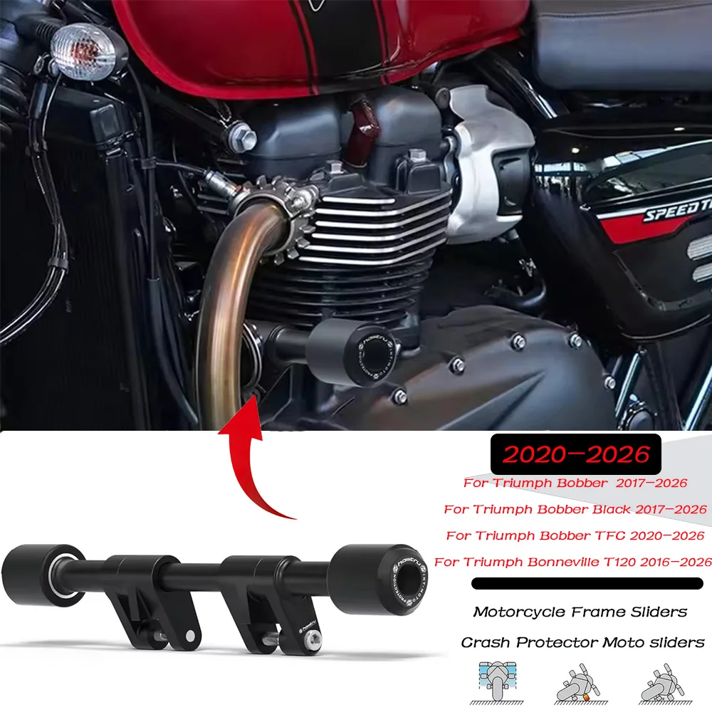Motorcycle sliders For Bobber Bonneville T100 T120 Speed Twin 900 1200 20-2026 Frame Sliders Crash Protector Motorcycle sliders
Motorcycle sliders For Bobber Bonneville T100 T120 Speed Twin 900 1200 20-2026 Frame Sliders Crash Protector Motorcycle sliders