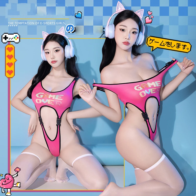 Новое аниме-игра, сексуальное женское белье, боди KAWAI, костюмы с пряжкой для косплея, костюмы с открытыми плечами, без рукавов, бикини с вырезами и принтом
Новое аниме-игра, сексуальное женское белье, боди KAWAI, костюмы с пряжкой для косплея, костюмы с открытыми плечами, без рукавов, бикини с вырезами и принтом
