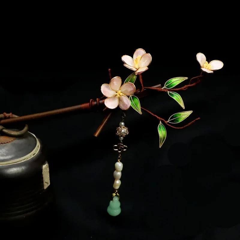 Original Handmade Non-heritage Hairpin Hair Accessories High-grade Velvet Silk Peach Blossom Hairpin Vintage Step-by-step Headdr
Original Handmade Non-heritage Hairpin Hair Accessories High-grade Velvet Silk Peach Blossom Hairpin Vintage Step-by-step Headdr