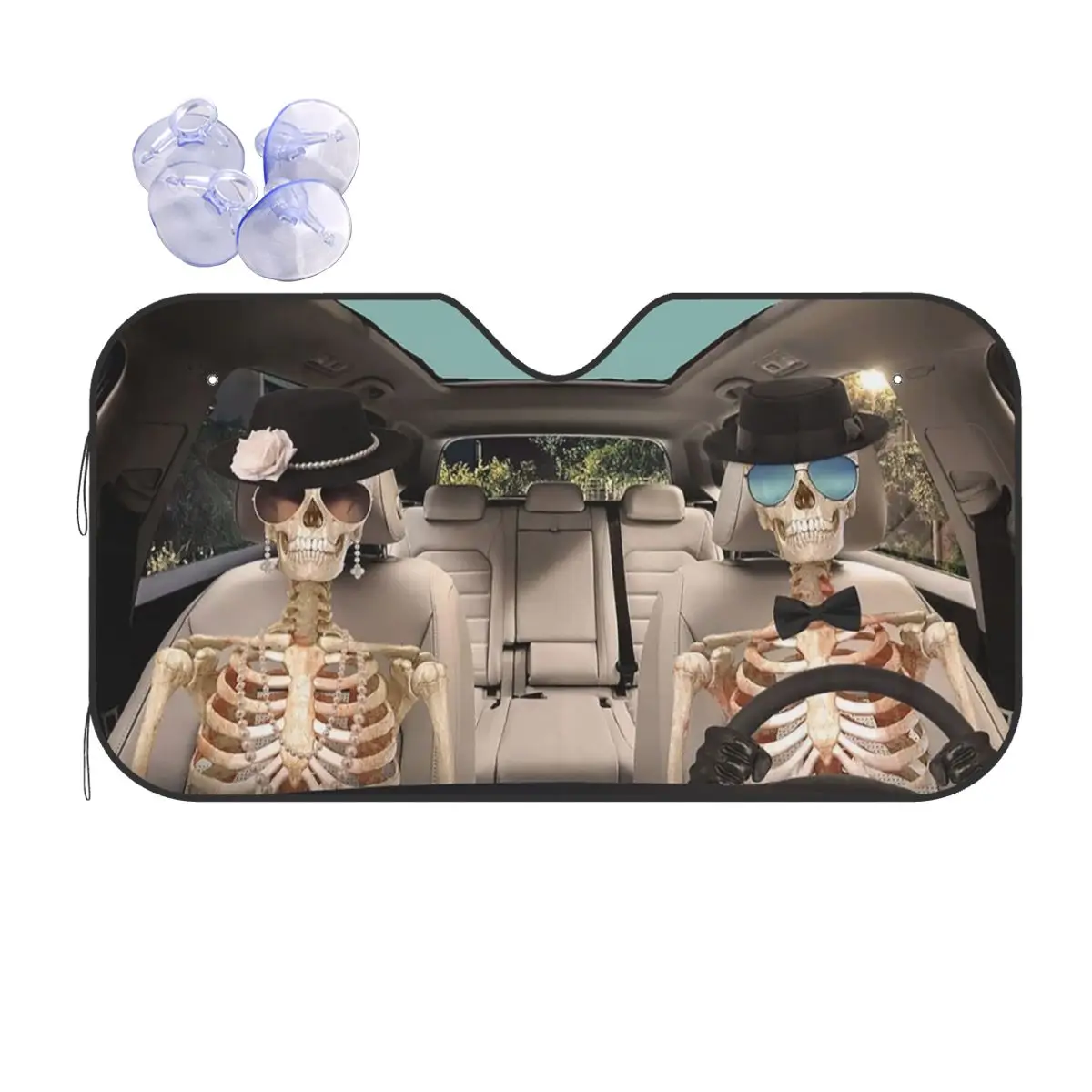 Skull Driving Windshield Sunshade Funny Cartoon Creative Cover Front Block Window 70x130cm Car Sunshade UV Protector
Skull Driving Windshield Sunshade Funny Cartoon Creative Cover Front Block Window 70x130cm Car Sunshade UV Protector