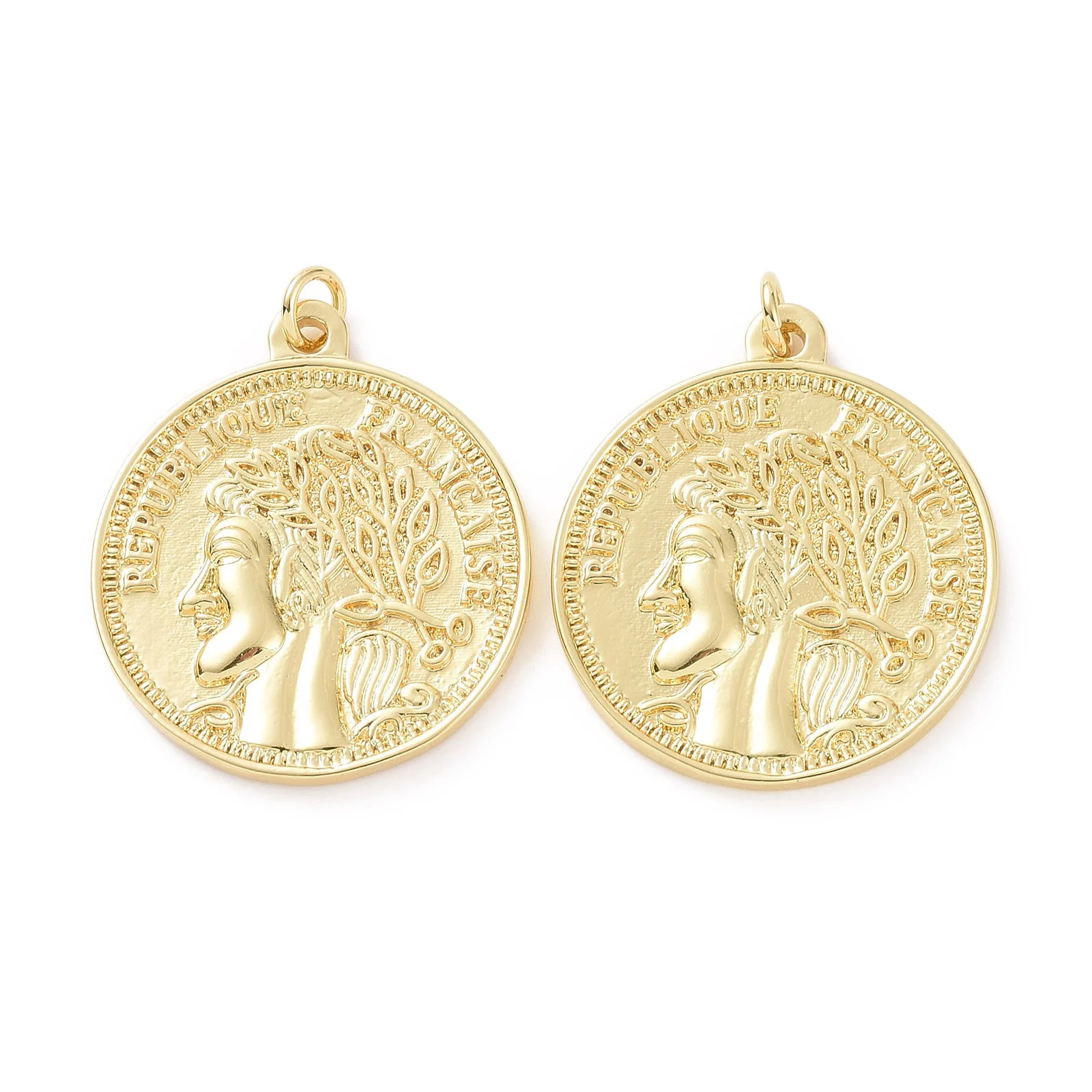 5pcs Metal Pendants Long-Lasting Plated Coin Gold Plated for Making DIY Jewelry Necklace Earring Bracelet Keychain Charm Crafts
5pcs Metal Pendants Long-Lasting Plated Coin Gold Plated for Making DIY Jewelry Necklace Earring Bracelet Keychain Charm Crafts