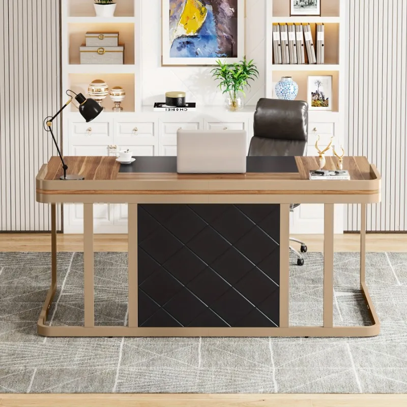 LITTLE TREE modern computer desk, large desk computer desk, home office study, with metal frame.
LITTLE TREE modern computer desk, large desk computer desk, home office study, with metal frame.