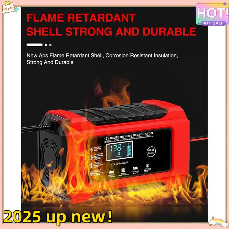 Classy-Automatic Car Battery Charger 12V 6A Pulse Repair Fast Power Charging Wet Lead Acid Charger Digital LCD Display
Classy-Automatic Car Battery Charger 12V 6A Pulse Repair Fast Power Charging Wet Lead Acid Charger Digital LCD Display