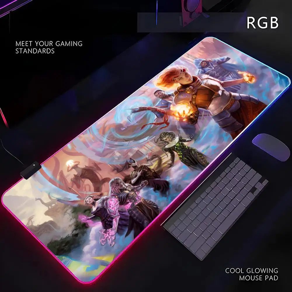 M-Magic the Gathering Mouse Pad RGB Gamer LED Light Mouse Mat Peripherals Mousepad Computer Desk Mat XL Mice Keyboard Carpet
M-Magic the Gathering Mouse Pad RGB Gamer LED Light Mouse Mat Peripherals Mousepad Computer Desk Mat XL Mice Keyboard Carpet