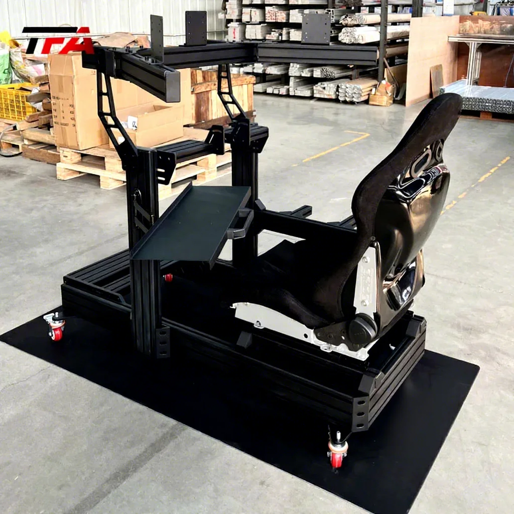 Hot Sales Aluminum 40120 VR Driving Simulator Assembly Kit DIY Extreme Motion Gaming Driving Seat Sim Racing Cockpit Sim Rig
Hot Sales Aluminum 40120 VR Driving Simulator Assembly Kit DIY Extreme Motion Gaming Driving Seat Sim Racing Cockpit Sim Rig