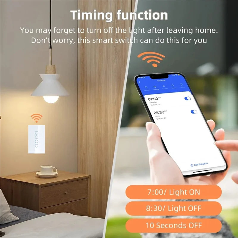 Умный выключатель света SHGO-Wifi, 2500 Вт, сенсорный переключатель с нейтральным проводом, интеллектуальное управление жизнью через Alexa Google Home
Умный выключатель света SHGO-Wifi, 2500 Вт, сенсорный переключатель с нейтральным проводом, интеллектуальное управление жизнью через Alexa Google Home