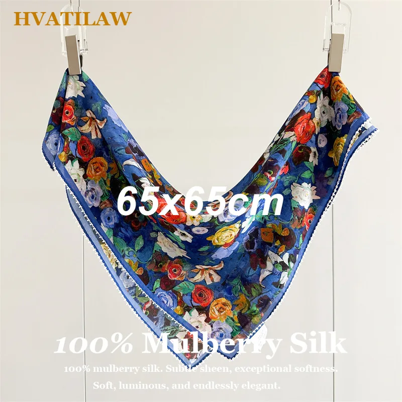 Fashion 100% Pure Silk Scarf Women 65cm Square Head Scarf Luxury Design Hair Bandana Small Neck Scarf Foulard Female Hijab Wrap
Fashion 100% Pure Silk Scarf Women 65cm Square Head Scarf Luxury Design Hair Bandana Small Neck Scarf Foulard Female Hijab Wrap
