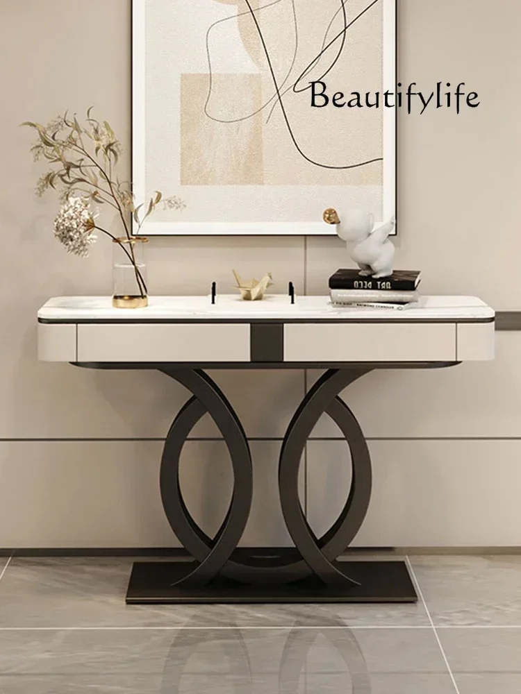 Italian rock slab entrance cabinet, living room integrated cabinet, light luxury entrance entrance end view table
Italian rock slab entrance cabinet, living room integrated cabinet, light luxury entrance entrance end view table