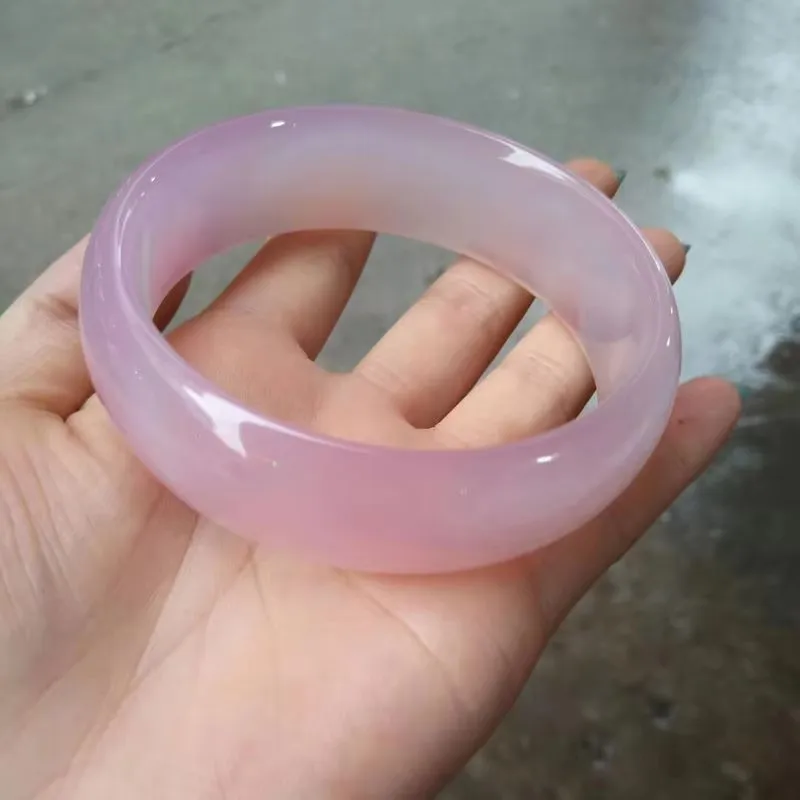 New Ice Pink Natural Chalcedony Agate Bracelet Fine Jade Bangle Jewelry Accessorie Lucky Handicrafts
New Ice Pink Natural Chalcedony Agate Bracelet Fine Jade Bangle Jewelry Accessorie Lucky Handicrafts